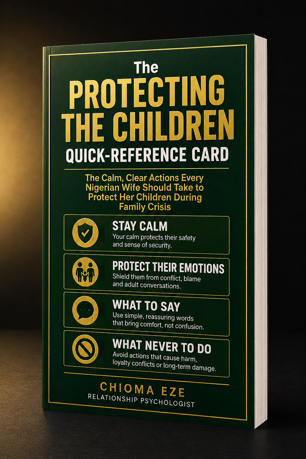 Protecting the Children Quick-Reference Card — FREE Bonus