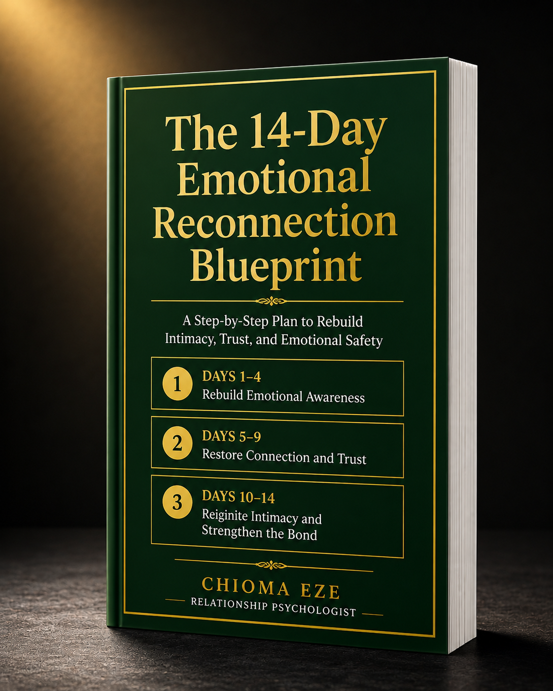 The 14-Day Emotional Reconnection Blueprint — Book Mockup